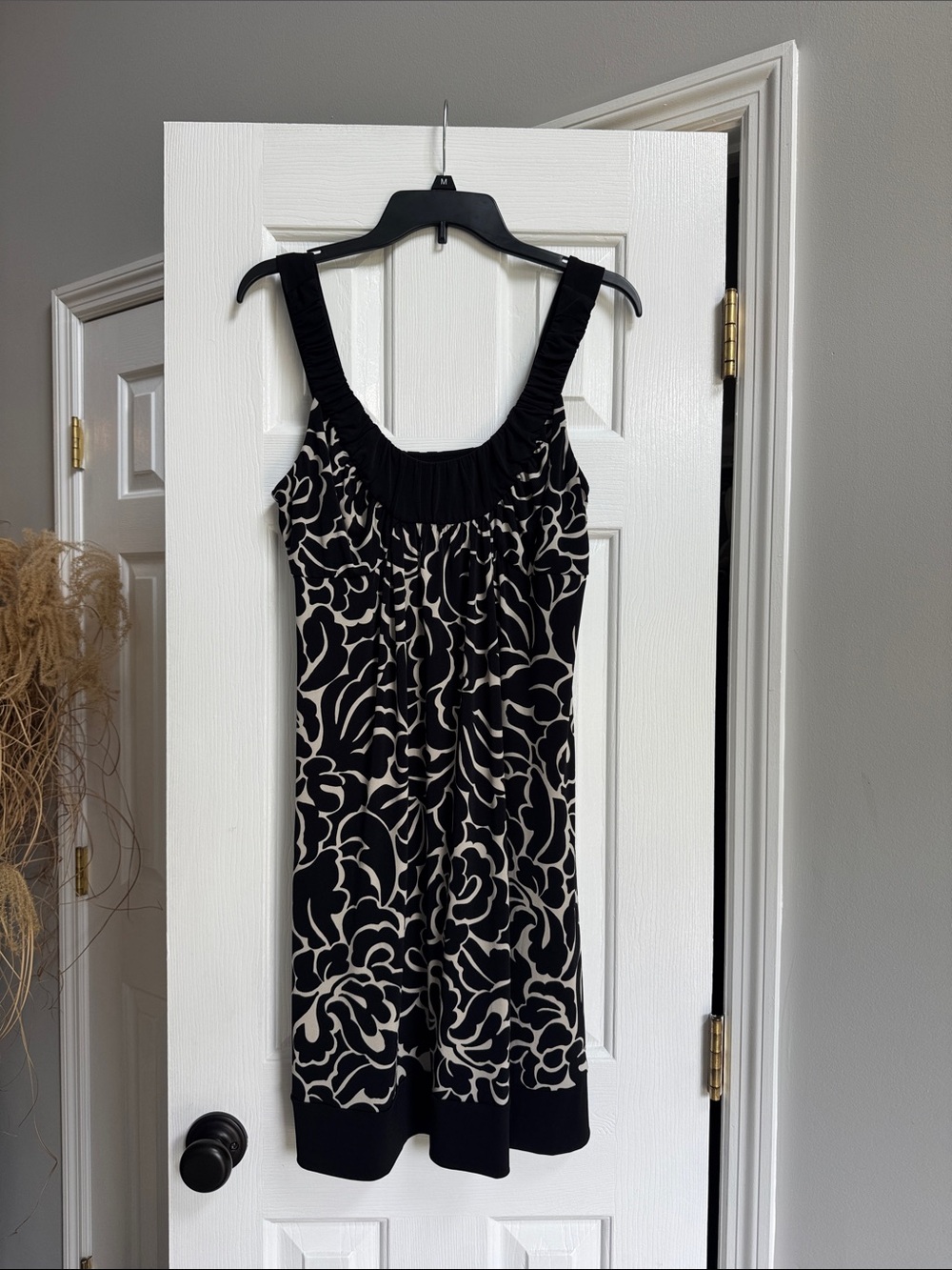 INC International Concepts Black and Cream Floral Sundress